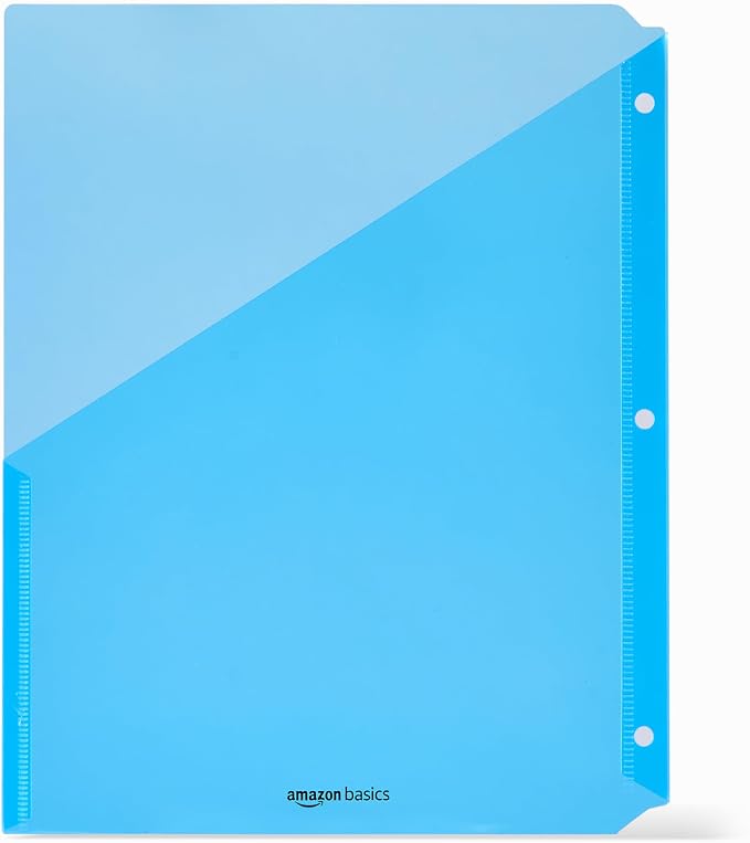 Amazon Basics Binder Organizer, Poly Jacket, 3-Hole Punch - Image 2