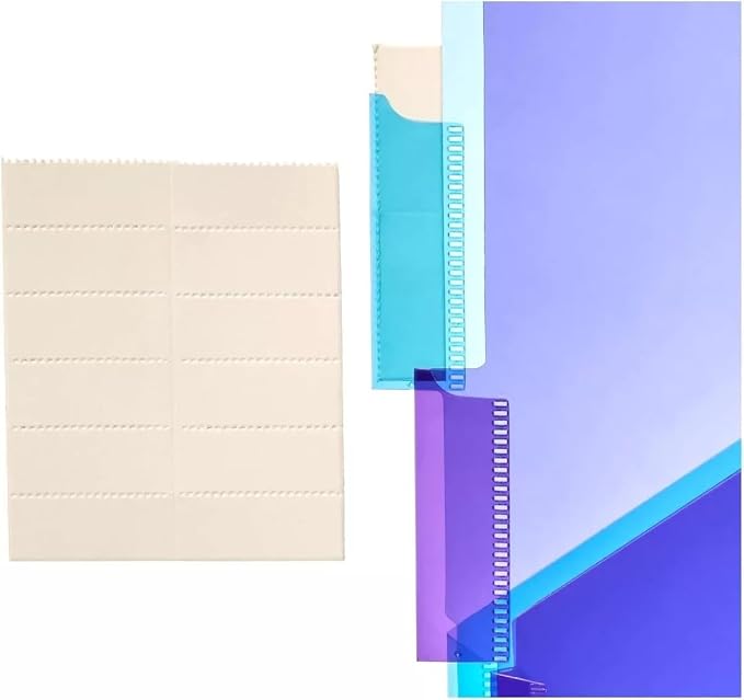 Amazon Basics 5-Tab Dividers for 3 Ring Binder, Two Pocket, Letter Size - Image 3