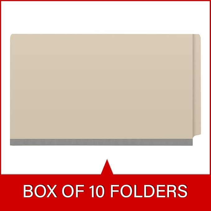 Ecom Folders Top Tab Pressboard Classification Folders | Legal Size 18 Pt Stock - Image 6