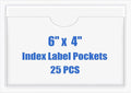 Origin-Joy 25 PCS Self-Adhesive Index Label Pockets by Origin-Joy
