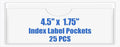 Origin-Joy 25 PCS Self-Adhesive Index Label Pockets by Origin-Joy