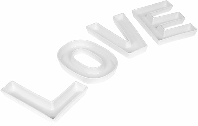 Coffeezone "LOVE Decorative Ceramic Small Letter Candy Dish Wedding Party Decor by Coffeezone