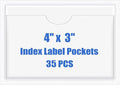 Origin-Joy 35 PCS Self Adhesive Index Card Pockets by Origin-Joy