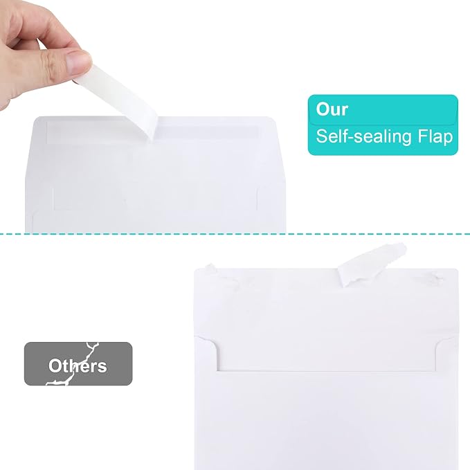 Joyberg 70 Packs A4 Envelopes, 4x6 Photo, Self Seal - Image 3