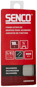 SENCO A809909R 18 Gauge, 1/4" Crown Finish Staples, 1/2" by SENCO