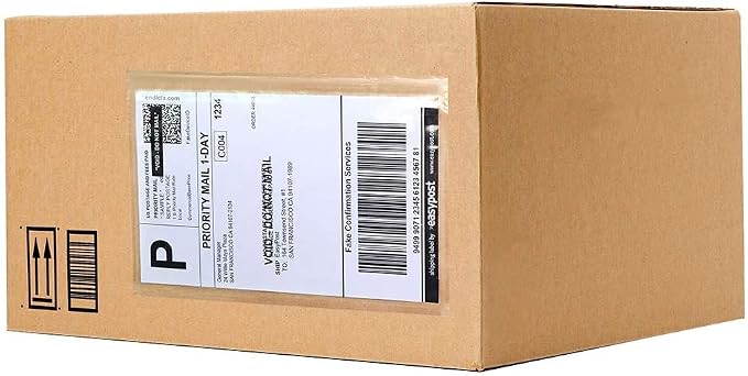 SJPACK 6" x 9" Packing List Envelopes, 4000 Packs Clear Self Adhesive Shipping by SJPACK