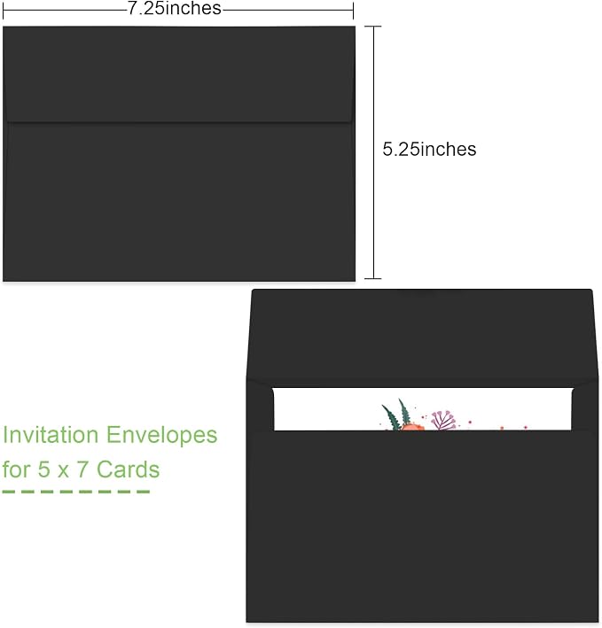 50 Packs 5x7 Envelopes, A7 5x7 Envelopes - Image 2