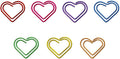 OWLFAVO 140pcs Heart Shape Paper Clips by OWLFAVO