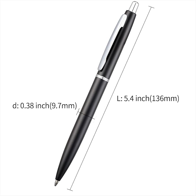 ChaoQ 6 Pcs Retractable Metal Ballpoint Pens, - Image 3