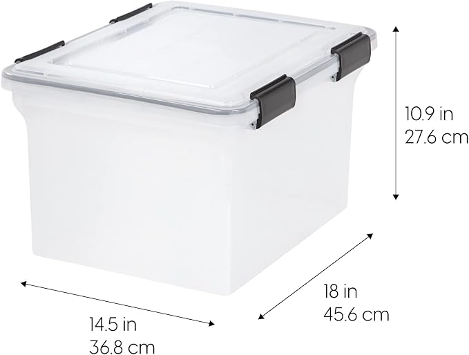 IRIS USA File Box WeatherPro Organizer Plastic - Image 4