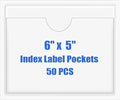 Origin-Joy 50 PCS Self-Adhesive Index Label Pockets by Origin-Joy