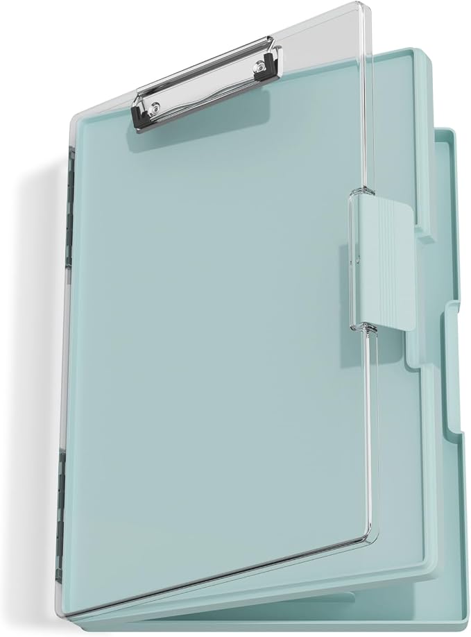 Hongri Clipboard with Storage, Heavy Duty with Dual Compartment, Smooth Writing by Hongri