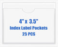 Origin-Joy 25 PCS Self-Adhesive Index Label Pockets by Origin-Joy