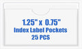 Origin-Joy 25 PCS Self-Adhesive Index Label Pockets by Origin-Joy