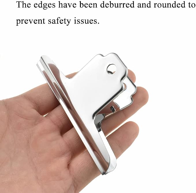 HAHIYO 4inch Silver Bulldog Clips Metal File Hinge Binder Clamps Save Space - Image 5