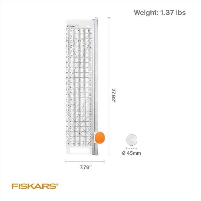 Fiskars Rotary Cutter and Ruler, Quilting Ruler, Rotary Cutter - Image 8
