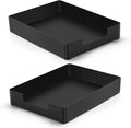 Letter-Size Tray Desk Letter Tray Paper Tray, Sturdy Heavy-Duty Plastic Printer by AZFUNN