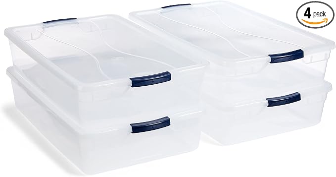Rubbermaid Cleverstore 42 Quart Stackable Plastic Storage Bin by Unknown