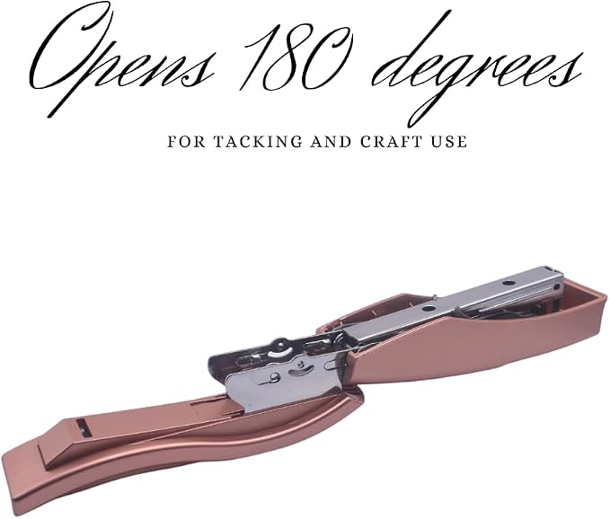 Ergonomic Desk Stapler Rose Gold - Image 3