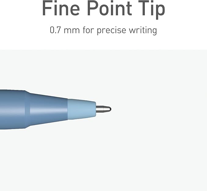 Pentonic Ballpoint Pens, Frosted Pale Blue Barrel - Image 5