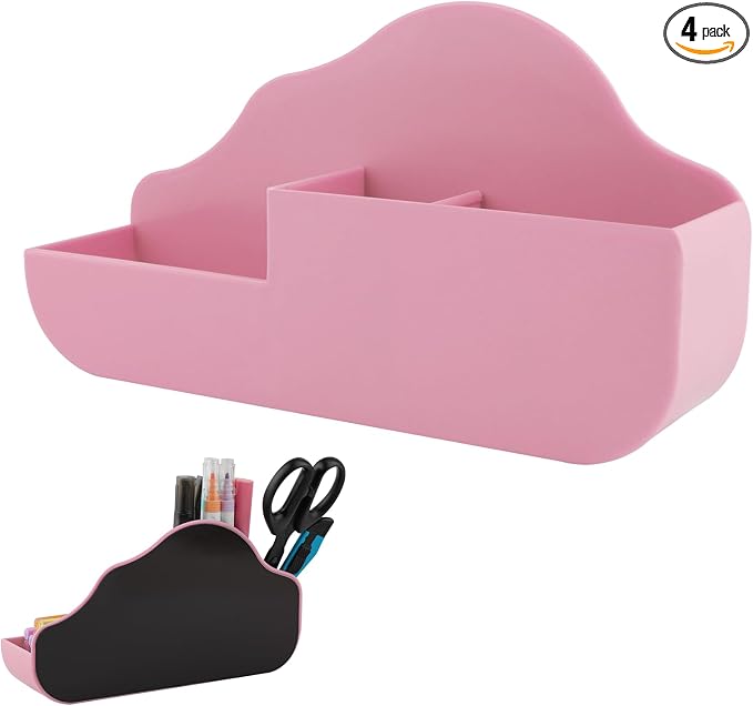 KITANIS Magnetic Pen Holder, 3 Compartments Magnetic Dry Erase Marker Holder by KITANIS