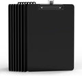 Black Clipboard with Pen Holder, 8.5 x 11 Clip Boards | Black Low Profile Clip by Juvealoe