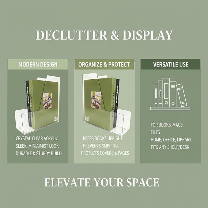 Clear Vertical File Holder, 2 pack, - Image 4