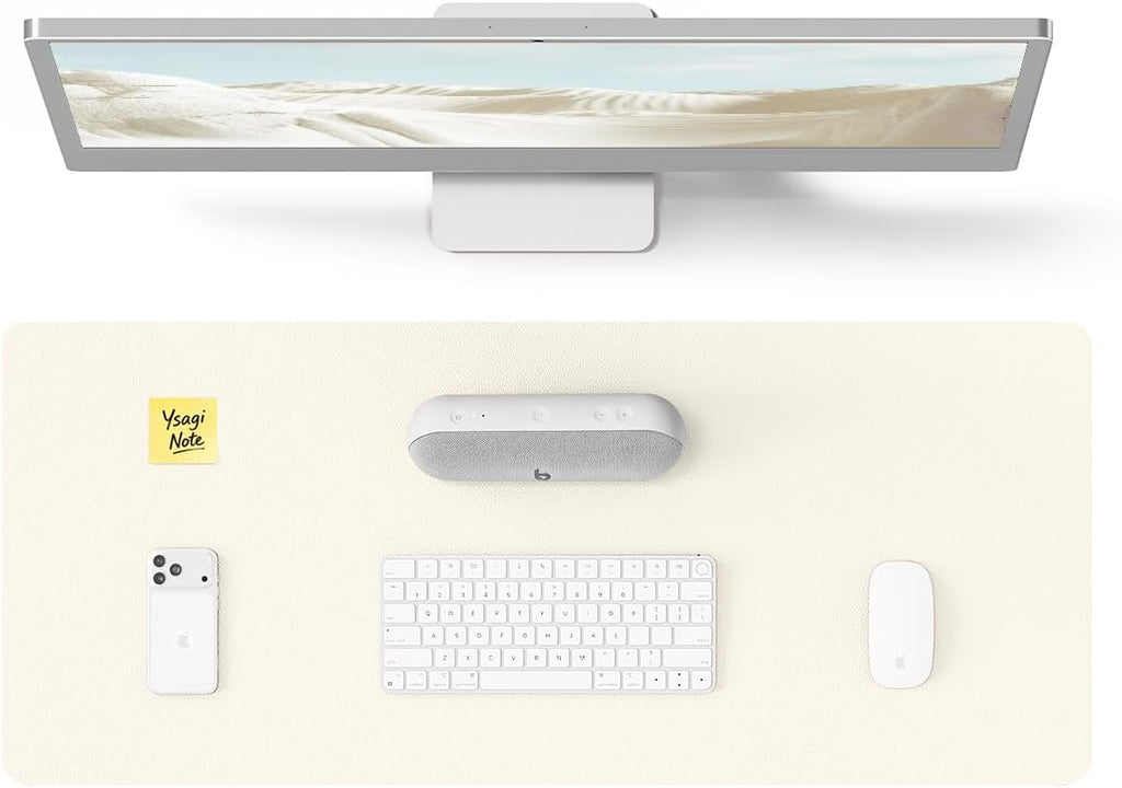 YSAGi Leather Desk Pad Protector, Office Desk Mat, Large Mouse Pad, Non-Slip PU by YSAGi