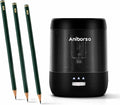 Electric Pencil Sharpener, USB & Battery Operated, Adjustable Nibs, Automatic by Aniborsa