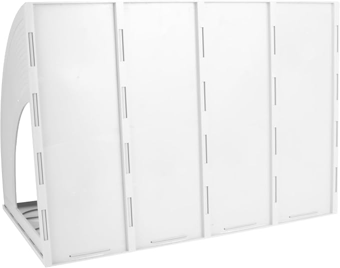 SAYEEC Sturdy Maganize Holder Desktop File Holder Organizer Plastic 4 Section - Image 5