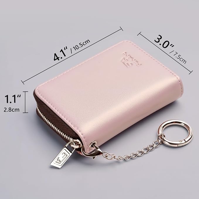 FurArt Zipper Wallet Women, RFID Blocking Credit Card Wallet, Business Card - Image 6