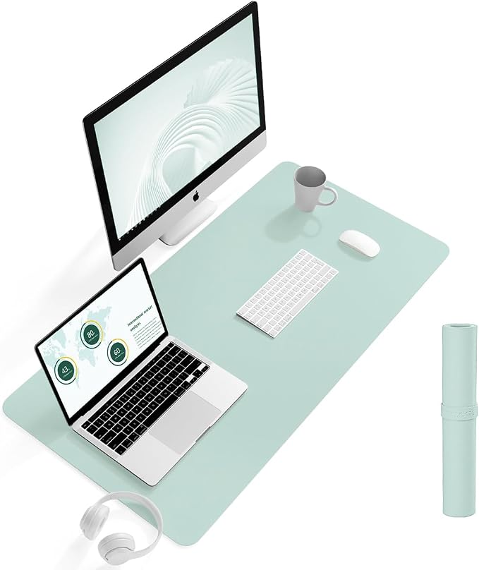 YSAGi Non-Slip Leather Desk Pad L Size, Waterproof Laptop Computer Desk by YSAGi