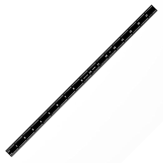 PEC Tools 18" Flexible Metal Ruler, Stainless Steel by PECTools