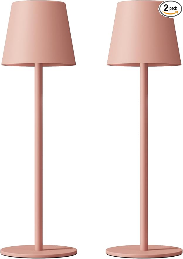 Kakanuo Cordless Table Lamp Rechargeable Pink by KakanuoLightings
