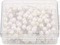Oumefar 200PCS Pearl Push Pins, Decorative Thumb Tacks Round Short Pearl Head by Oumefar