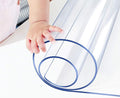 Wadrac Clear Table Protector Plastic Table Cloths PVC Night Stand Table Cover by Wadrac