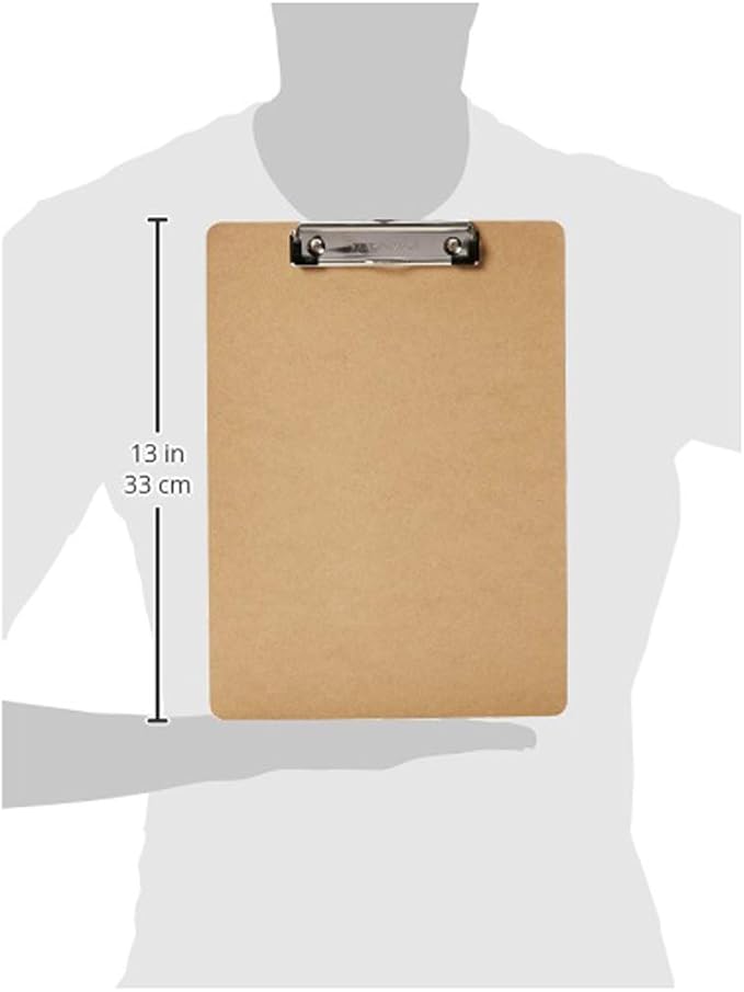Amazon Basics Hardboard Office Clipboard, Letter Size - Image 6