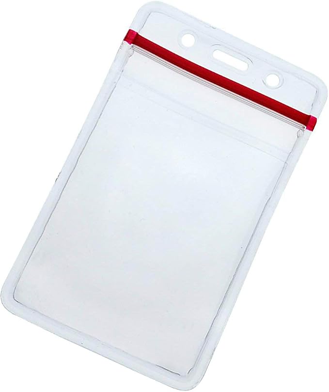Bulk 100 Pack - Heavy Duty Clear Vinyl Badge Holders - Image 6