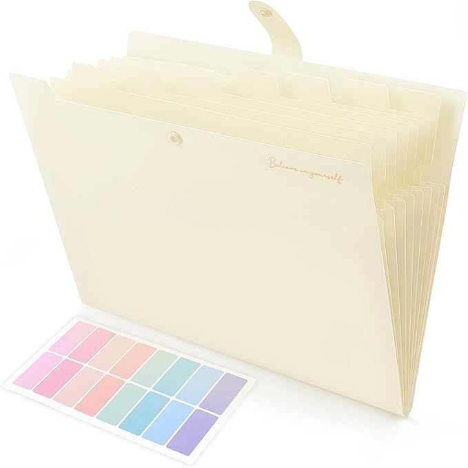 SKYDUE Expanding File Folder, Accordion File Organizer by SKYDUE