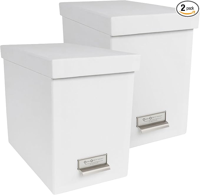 Bigso John Fiberboard Label Frame Desktop File Storage Box by Bigso