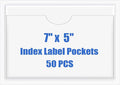 Origin-Joy 50 PCS Self-Adhesive Index Label Pockets by Origin-Joy