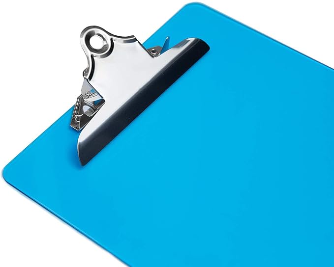 Plastic Clipboards with Butterfly Clip Set of 6-12.5 x 9 Inch Multi Color - Image 3