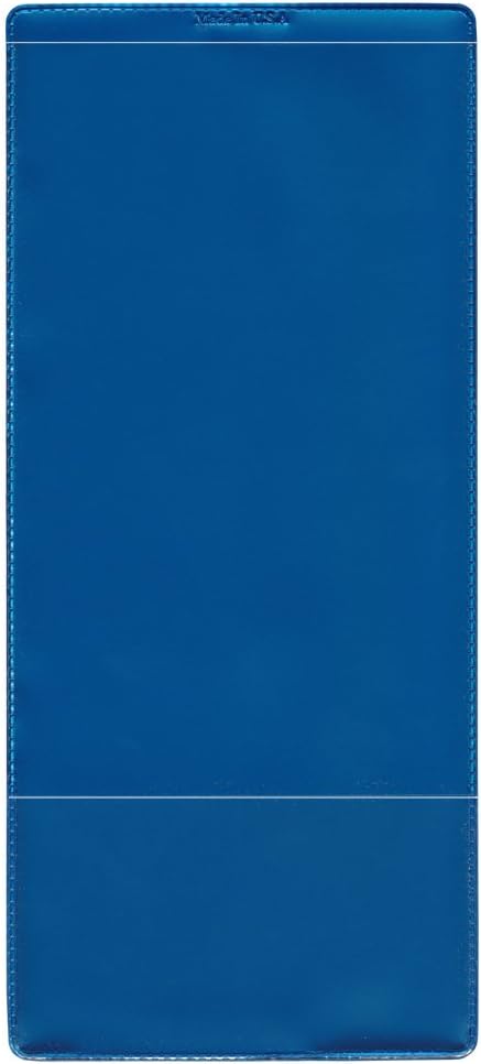 StoreSMART - Metallic Blue Plastic Policy Holders - 50 Pack - INS30MB-50 - Image 2