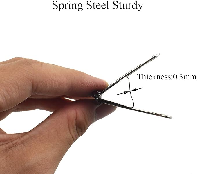 HAHIYO Binder Clips Paper Clamps Spring Steel Sturdy Medium 1.57 inches Width - Image 4