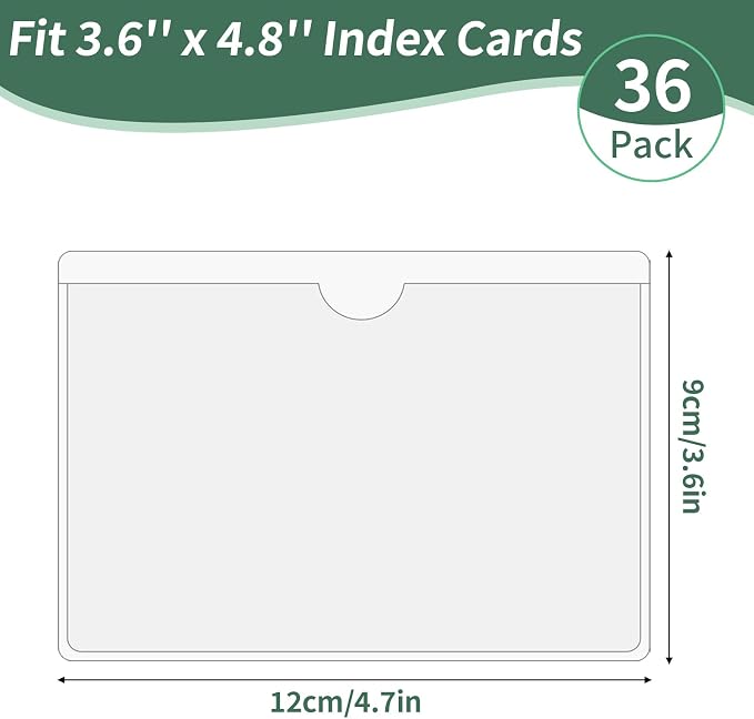 NIUBIER Storage Bin Labels, Index Card Holder - Image 2