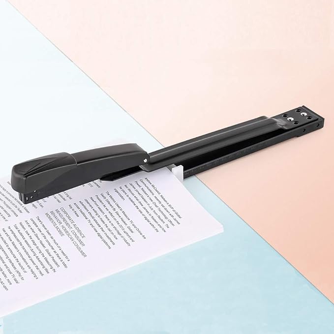 Long Reach Stapler Office Staplers Desktop Stapler, 50 Sheets Capacity Long Arm - Image 6