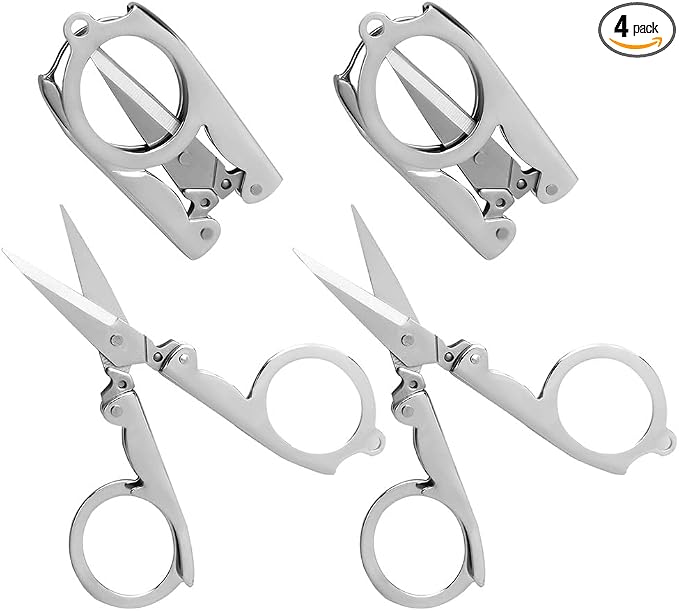 Folding Scissors, Portable for Travel by SUMAJU