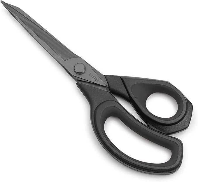 LIVINGO 9.5” Sharp Fabric Scissors, All Purpose Heavy Duty Titanium Coated by LIVINGO