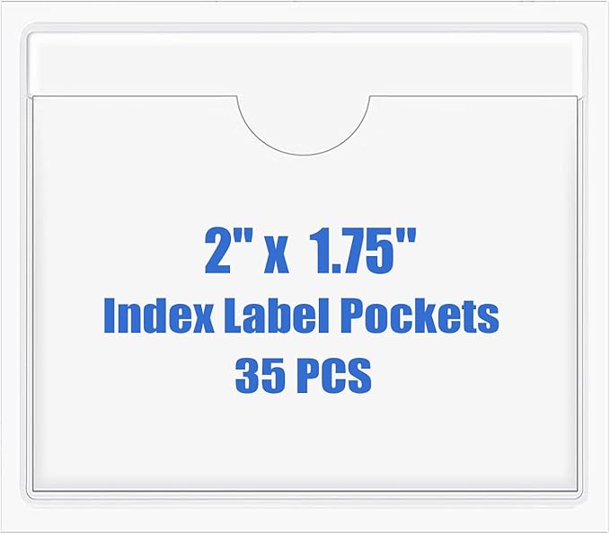 Origin-Joy 35 PCS Self Adhesive Index Card Pockets by Origin-Joy