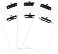 FRETONBA White Clipboard with Pen Holder, Hanging Clipboards Holds 8.5x11 Inch by FRETONBA